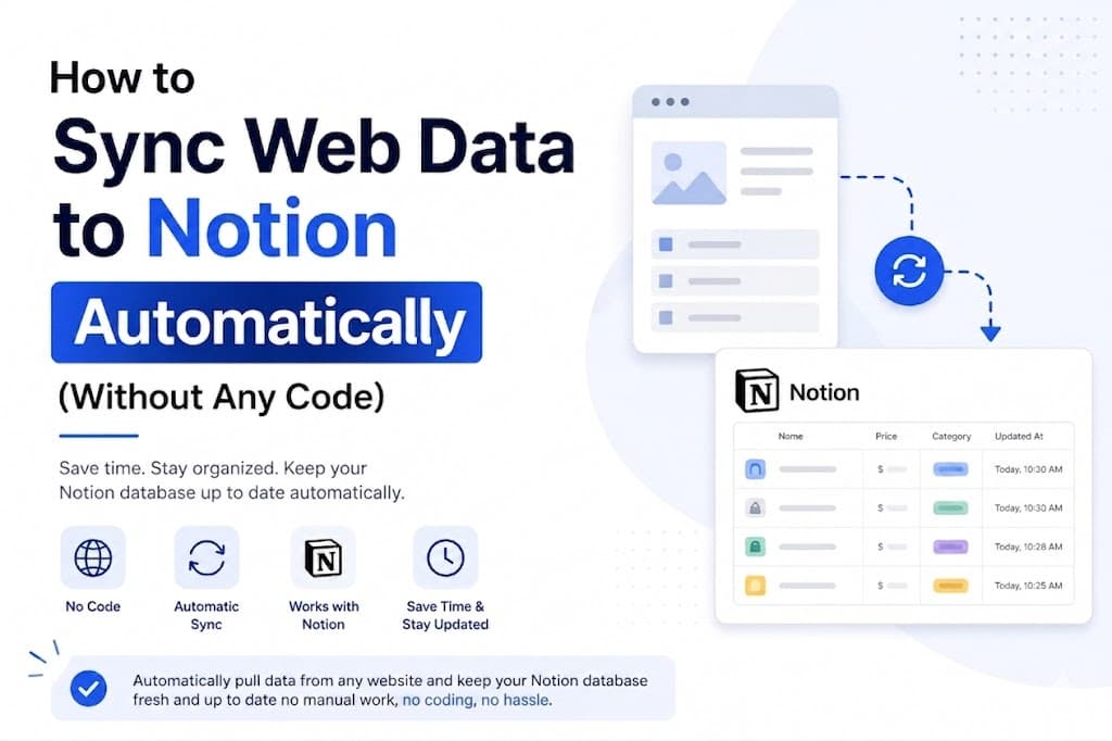 How to Sync Web Data to Notion Automatically (Without Any Code)